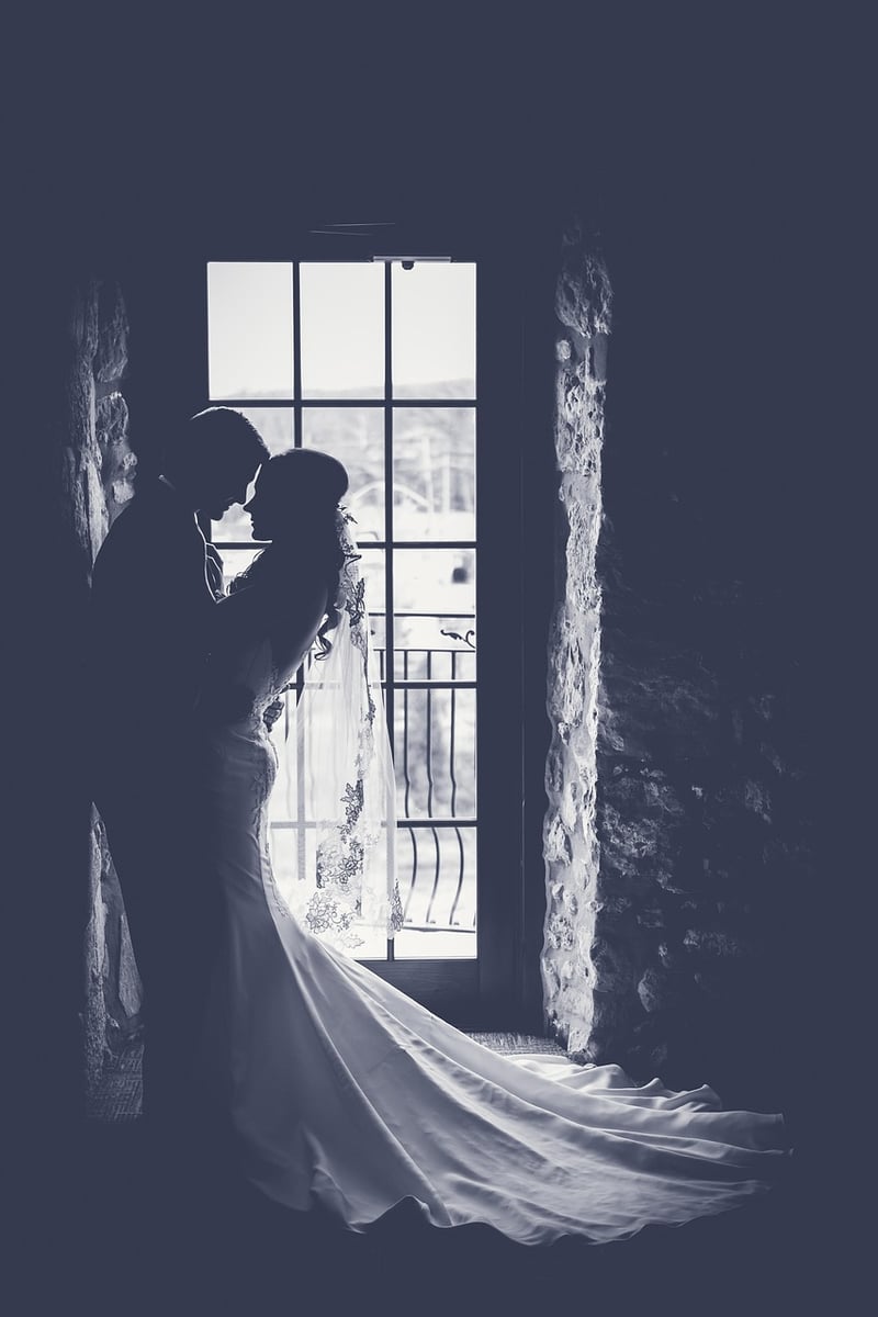 Sleek and Modern Wedding Attire